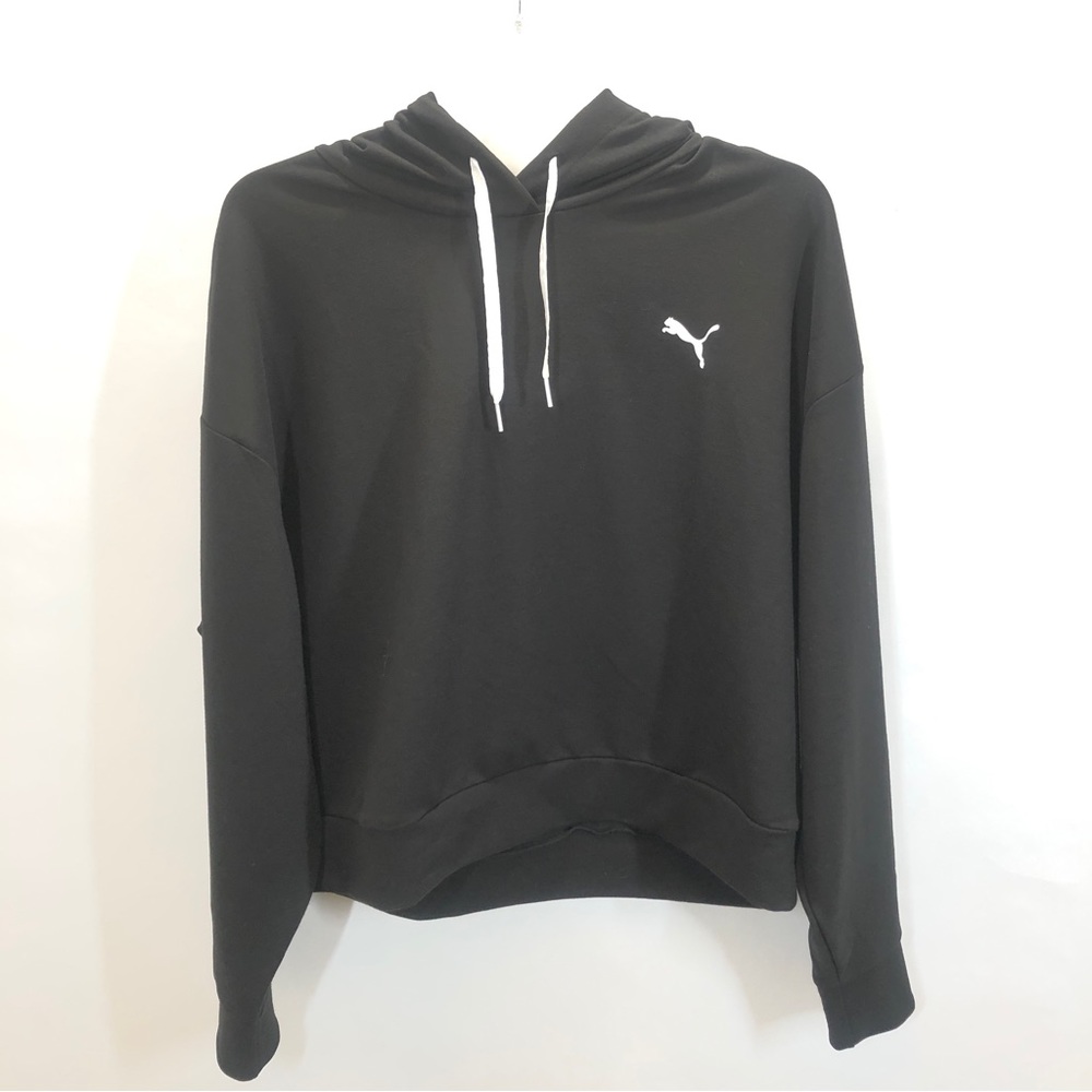 Puma Black Long Sleeve Hooded Sweatshirt Size L